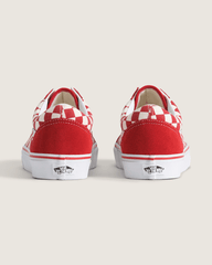 Women|Men Vans Old Skool Checkerboard Shoe in Checkerboard Racing Red / White