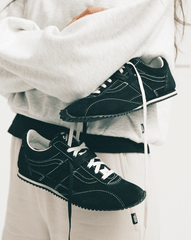 Women Vans Premium Super Lowpro Trainer in Black