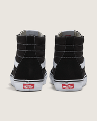 Women|Men Vans Sk8-Hi Black/Black/White Classics Shoe