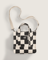 Women|Men Vans Lil Pergs Checkerboard Tote Bag in Antique White / Black