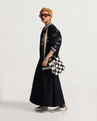 Women|Men Vans Lil Pergs Checkerboard Tote Bag in Antique White / Black