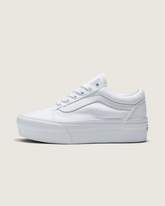 Women Vans Old Skool Stackform True White Shoe