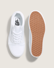 Women Vans Old Skool Stackform True White Shoe