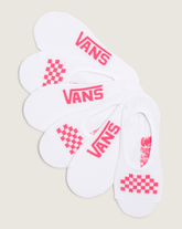 Women Vans Classic Canoodle 6.5-10 3 Pack White/Wild Orchid No Show Socks