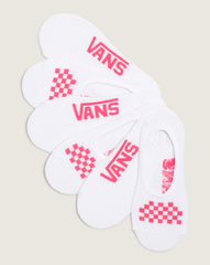 Women Vans Classic Canoodle 6.5-10 3 Pack White/Wild Orchid No Show Socks