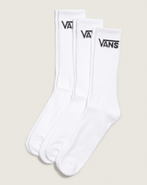 Women|Men Vans Classic Crew Socks 3-Pack in White