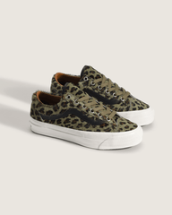 Women Vans Premium Old Skool 36 Shoe in Cheetah Olive Green