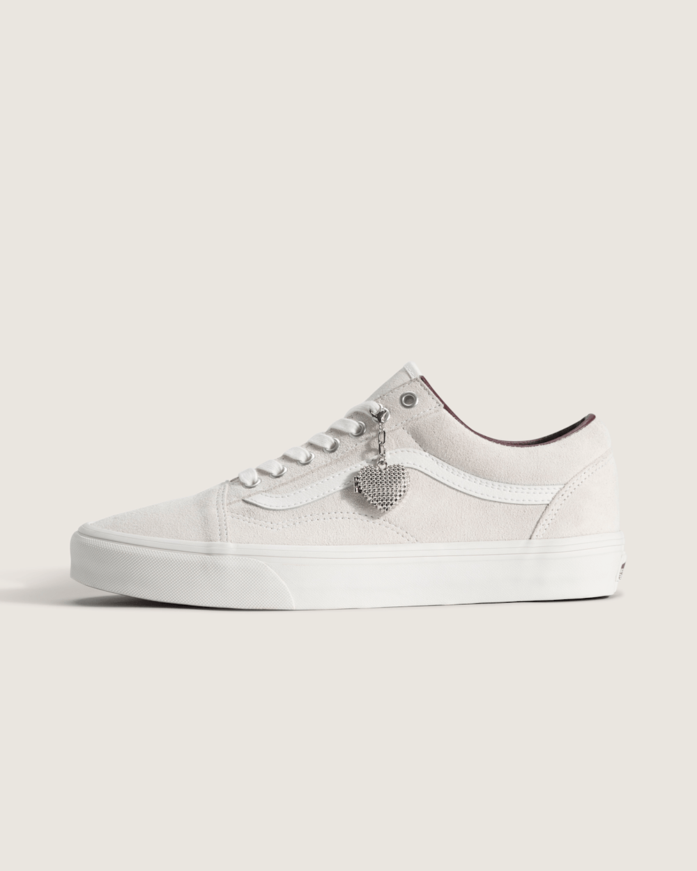 Women Vans Old Skool Shoe in Blanc De Blanc White