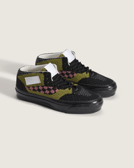 Women Vans Premium Half Cab Shoe in Black / Aged Green