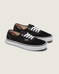 Women|Men Vans Skate Authentic Black/White Skate Shoe