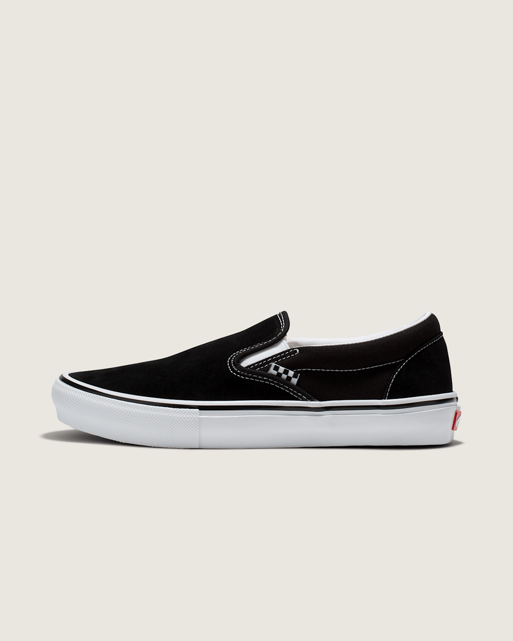 Women|Men Vans Skate Slip-On Black/White Skate Shoe