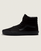 Women|Men Vans Sk8-Hi Wide Canvas Black/Black Classics Shoe