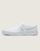 Women|Men Vans Classic Slip-On Wide Canvas True White Classics Shoe