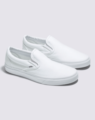 Women|Men Vans Classic Slip-On Wide Canvas True White Classics Shoe