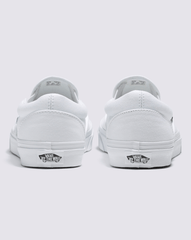 Women|Men Vans Classic Slip-On Wide Canvas True White Classics Shoe