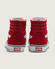 Women Vans Sk8-Hi Shoe in Racing Red / True White
