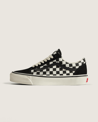 Women|Men Vans Premium Old Skool Checkerboard Shoe in Black / White