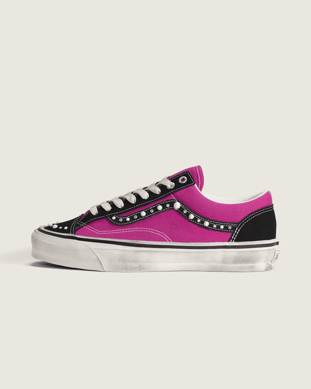 Women|Men Vans Premium Old Skool 36 Shoe in Fuchsia Red
