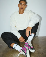 Women|Men Vans Premium Old Skool 36 Shoe in Fuchsia Red