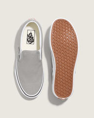 Women|Men Vans Classic Slip-On Drizzle/True White Shoe