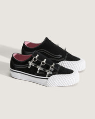 Women Vans Premium Old Skool Wrap Karina Shoe in Black / White