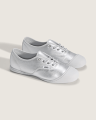 Women Vans OTW Authentic Prima in Metallic Silver Grey