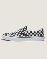 Women|Men Vans Customs Classic Slip-On Checkerboard Wide Shoe in Customs