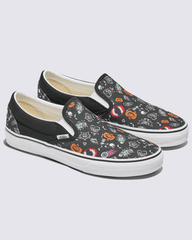Women|Men Vans Customs Classic Slip-On Halloween Shoe in Customs