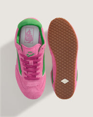 Women Vans Super Lowpro Shoe in Fizz Pink / Bright Green