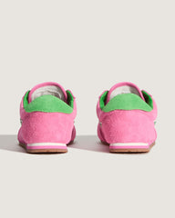 Women Vans Super Lowpro Shoe in Fizz Pink / Bright Green