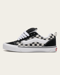 Women|Men Vans Knu Skool Checkerboard Shoe in Checkerboard Black / True White