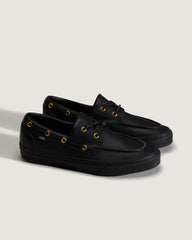 Women|Men Vans 2-Eyelet Boat Shoe in Black