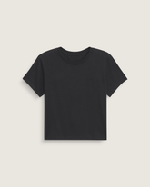 Women Vans Salton Crew T-Shirt in Black