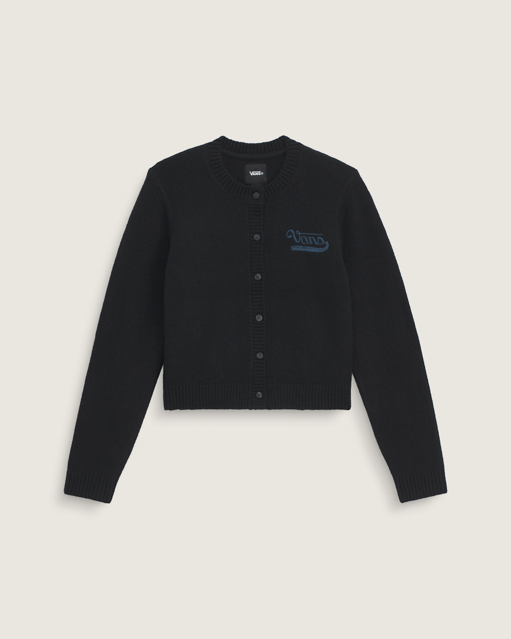 Women Vans Dolly Chain Stitch Cardigan Sweater in Black