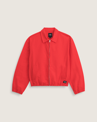 Women Vans Lightweight Bomber Jacket in Racing Red