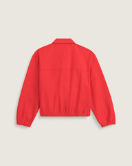 Women Vans Lightweight Bomber Jacket in Racing Red