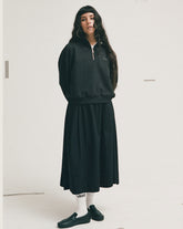 Women Vans Script Logo Mock Neck Sweatshirt in Black