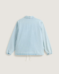 Women|Men Vans Premium Denim Torrey Coaches Jacket in Light Stonewash Blue