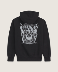 Women|Men Vans Waffle Shop Optic Eye Pullover Hoodie in Black