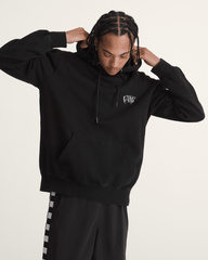 Women|Men Vans Waffle Shop Optic Eye Pullover Hoodie in Black