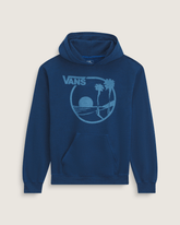 Women|Men Vans Waffle Shop Sun Vans Style Pullover Hoodie in Navy Blue