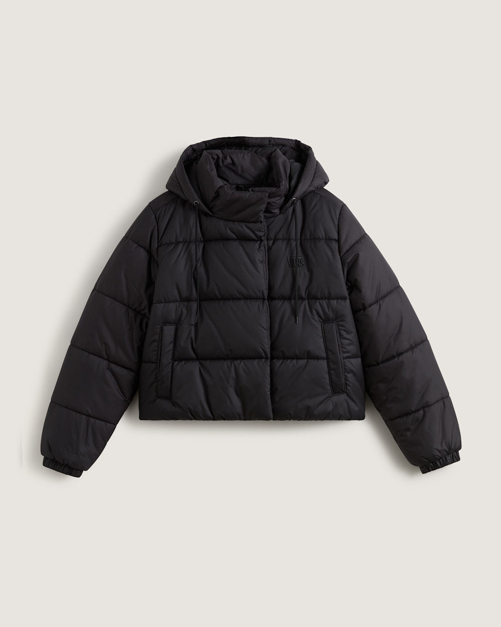 Women|Men Vans Hillgate Cropped Puffer Jacket in Black