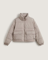 Women|Men Vans Aubrey Primaloft Puffer Jacket in Mushroom Brown