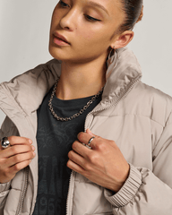Women|Men Vans Aubrey Primaloft Puffer Jacket in Mushroom Brown