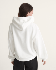 Women Vans Pearls Logo Retro Pullover Sweatshirt in Marshmallow White