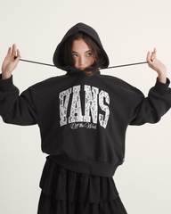 Women Vans Laced Up Retro Pullover Hoodie in Black