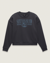 Women Vans Retro Isle Graphic Crew Sweatshirt in Asphalt Grey