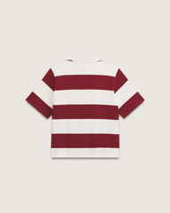 Women Vans Rugby Shirt in Bordeaux Red