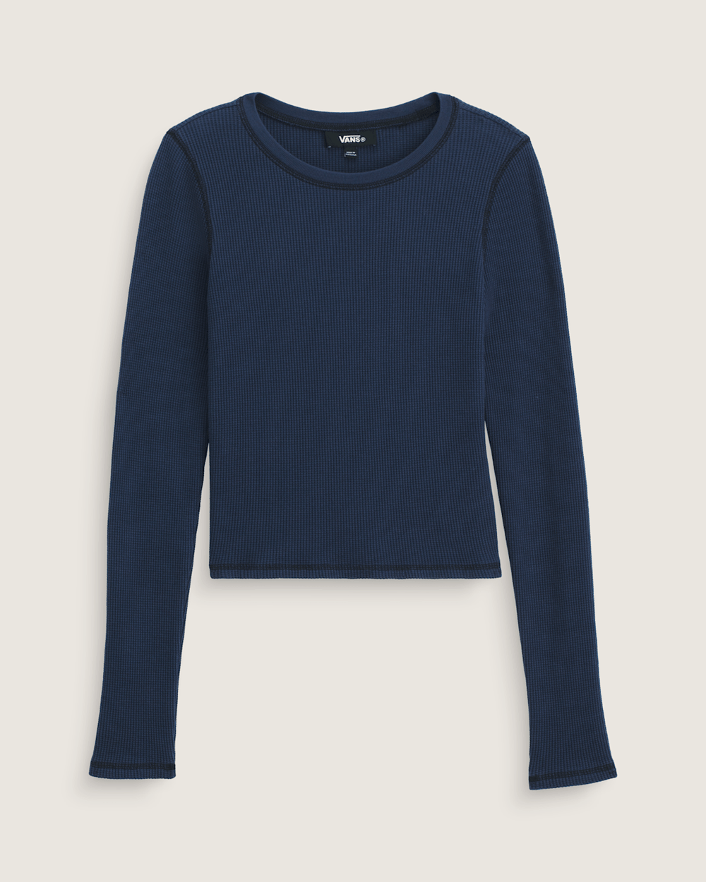 Women Vans Waffle Long Sleeve in DRESS BLUES