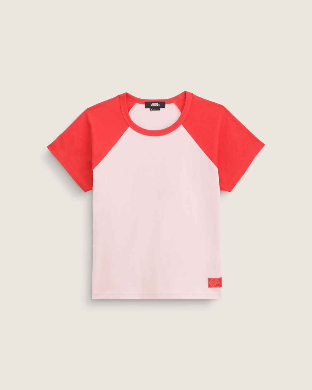 Women Vans Gracie Raglan T-Shirt in Coral Blush Pink